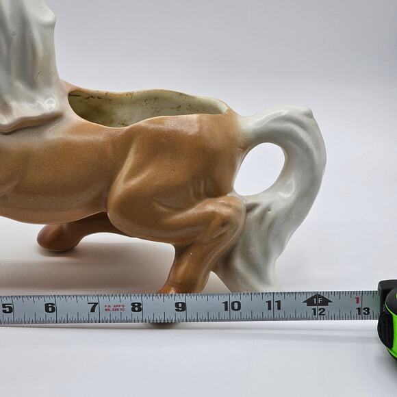 Retro Mid Century 1960s Ceramic Palamino Horse Planter Pot - Picture 9 of 9